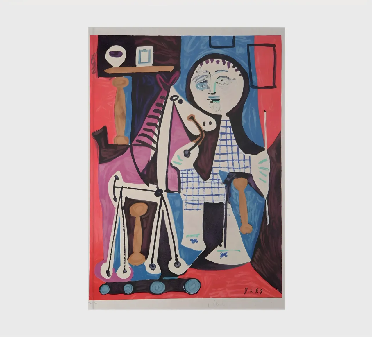 Picasso "Figure with Scales" Abstract Composition notebook by homdeco
