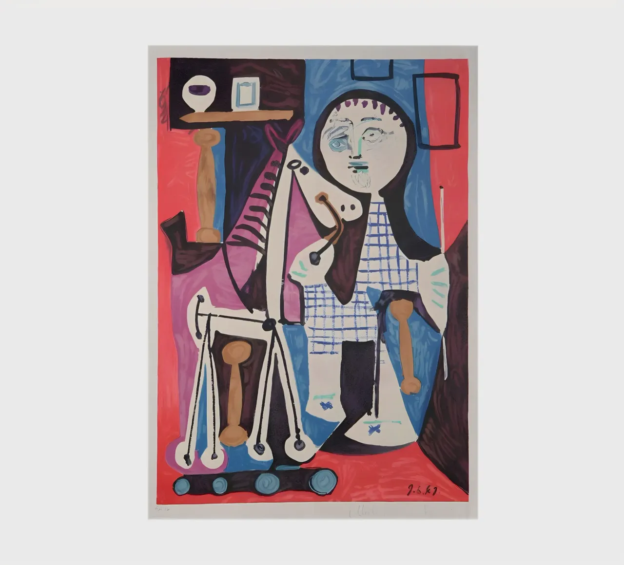 Picasso "Figure with Scales" Abstract Composition notebook by homdeco