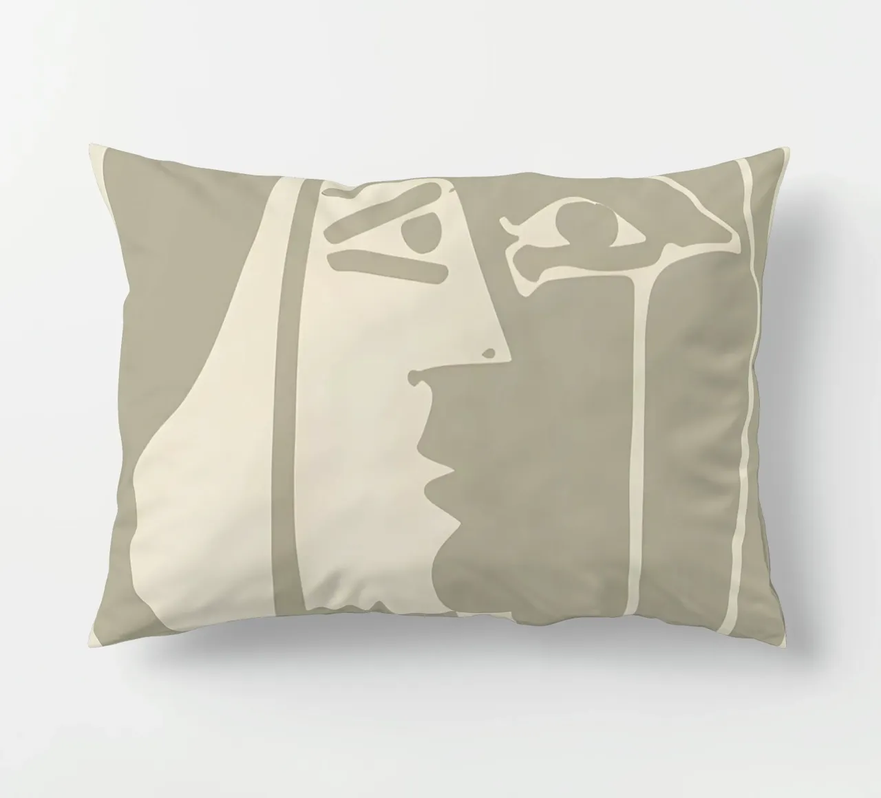 Picasso "Visage" Stampa profilo minimalista cuscino da homdeco