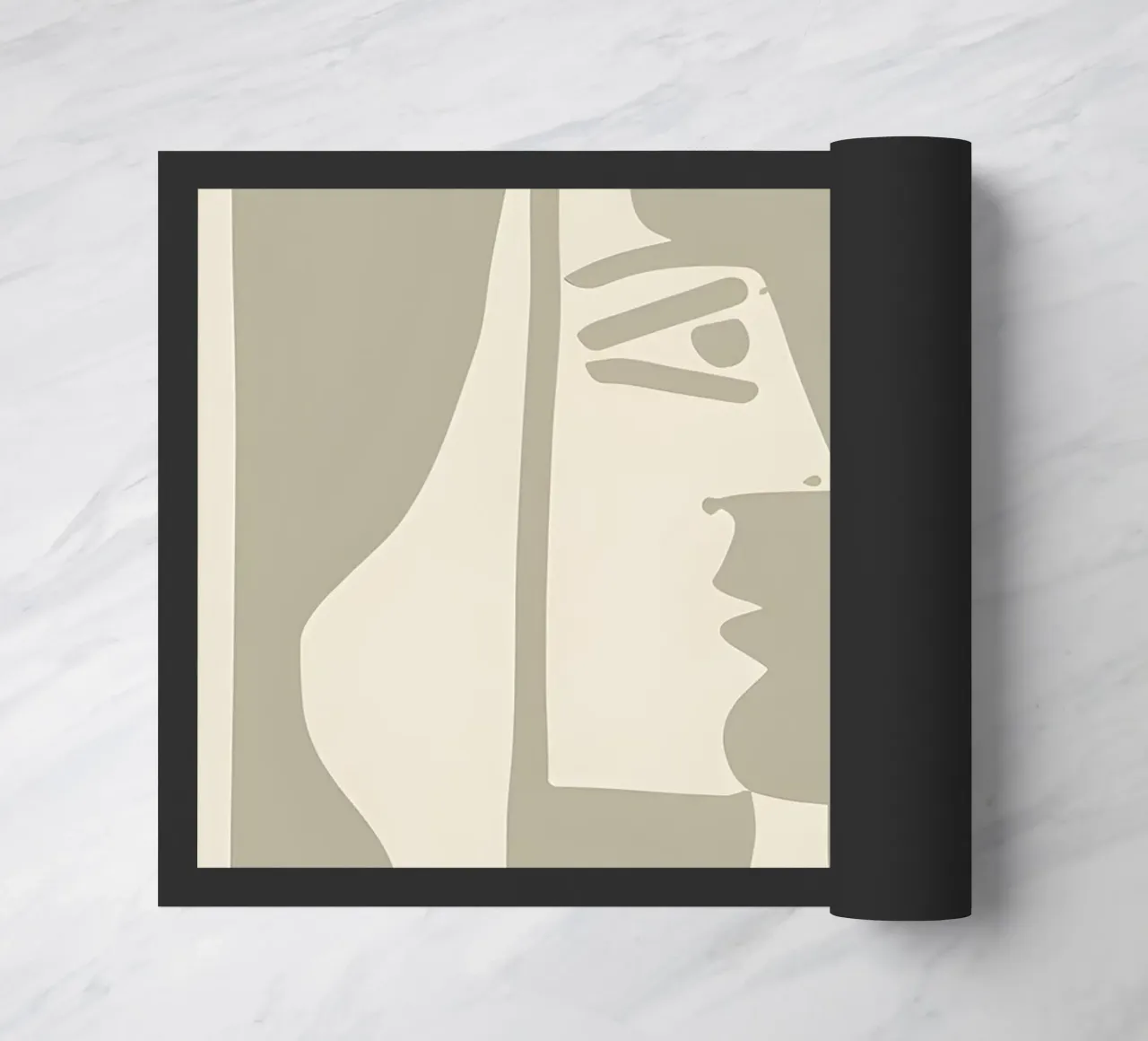 Picasso "Visage" Stampa profilo minimalista zerbino da homdeco