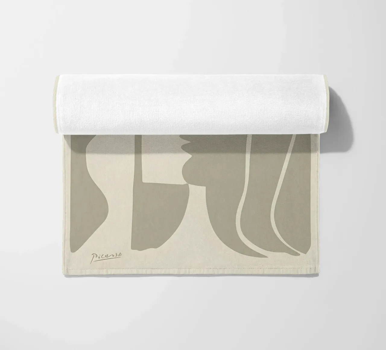 Picasso "Visage" Stampa profilo minimalista telo mare da homdeco