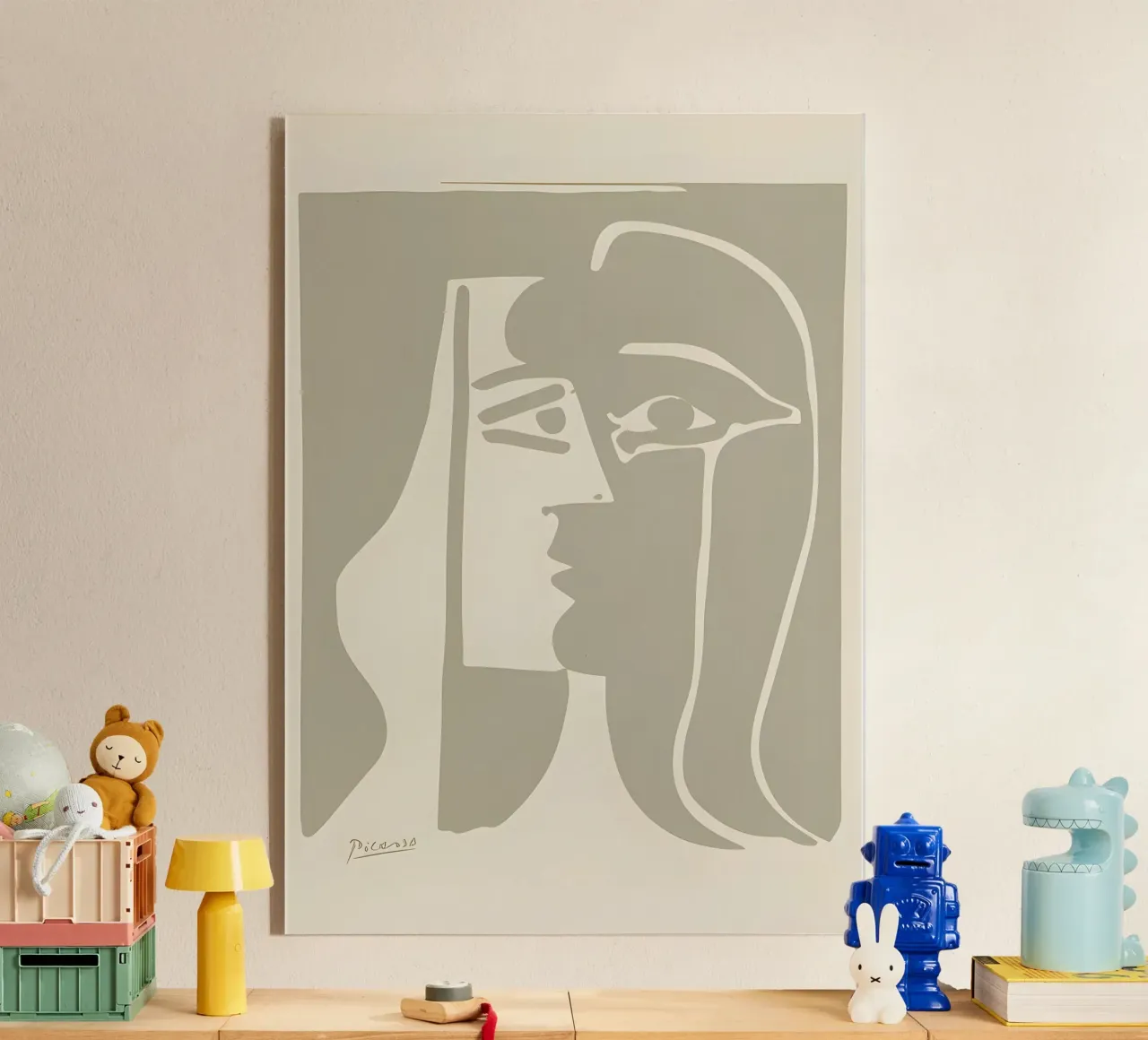 Picasso "Visage" Stampa profilo minimalista plexiglass da homdeco