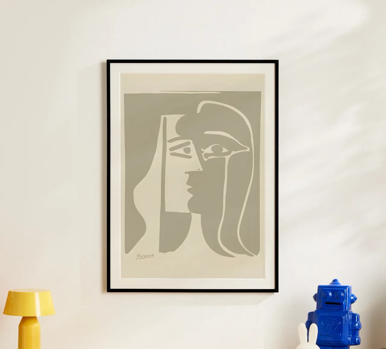 Picasso "Visage" Stampa profilo minimalista carta hahnemühle da homdeco