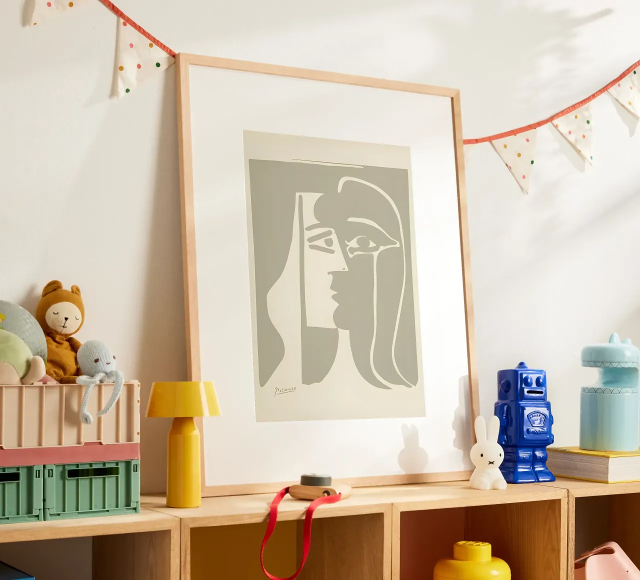 Picasso "Visage" Stampa profilo minimalista carta hahnemühle da homdeco