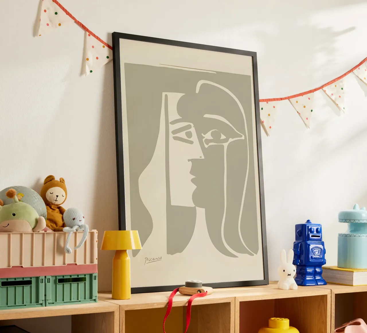 Picasso "Visage" Stampa profilo minimalista carta hahnemühle da homdeco