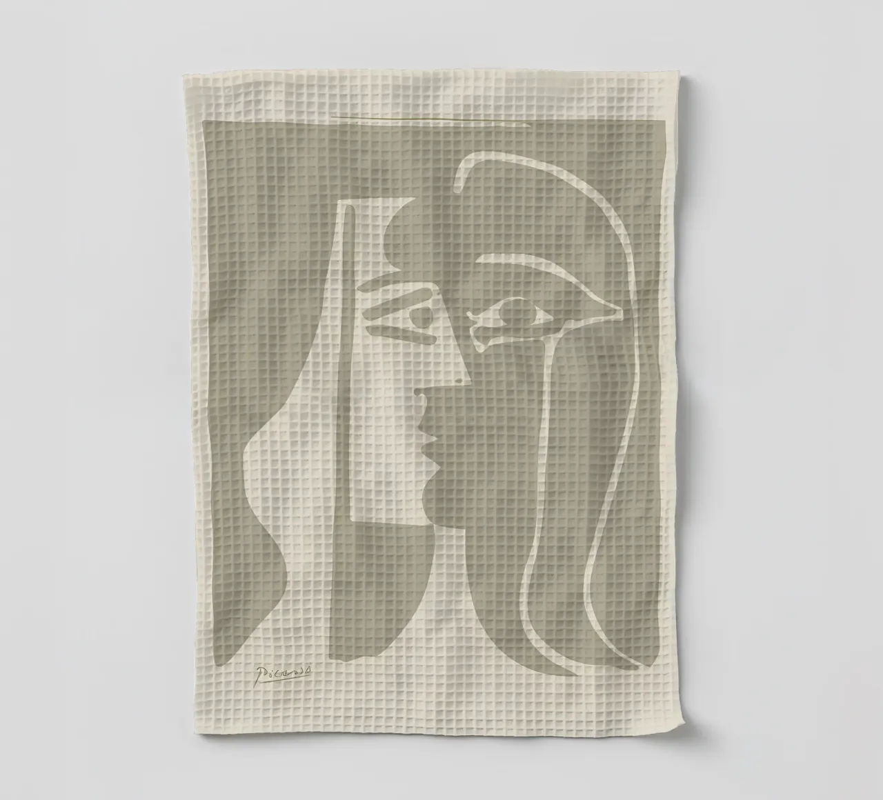Picasso "Visage" Stampa profilo minimalista canovaccio da cucina da homdeco