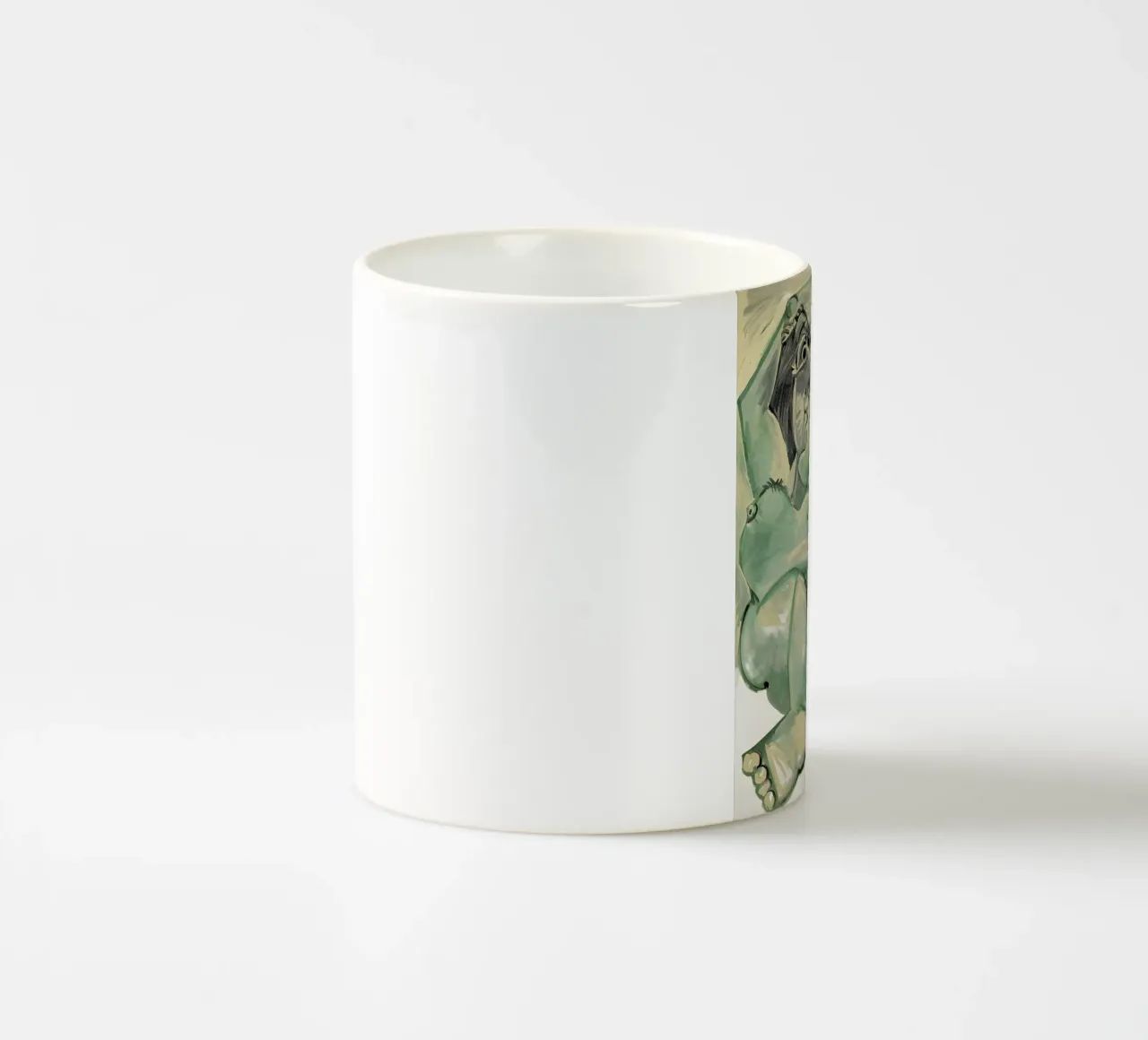 Picasso "Figures in Green" Dynamic Cubist Abstract ceramic mug by homdeco