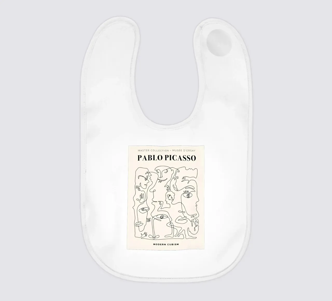 Pablo Picasso "Cubismo moderno" Stampa in linea bavaglino da homdeco
