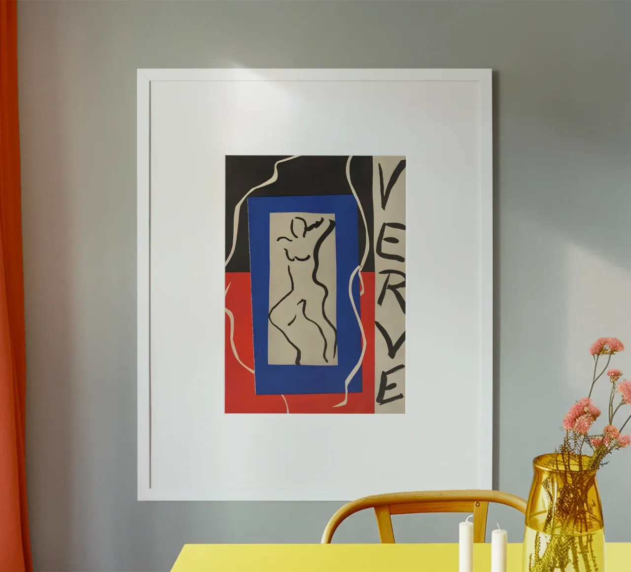 Matisse "Verve" Abstract Nude Cut-Out Print Poster von homdeco