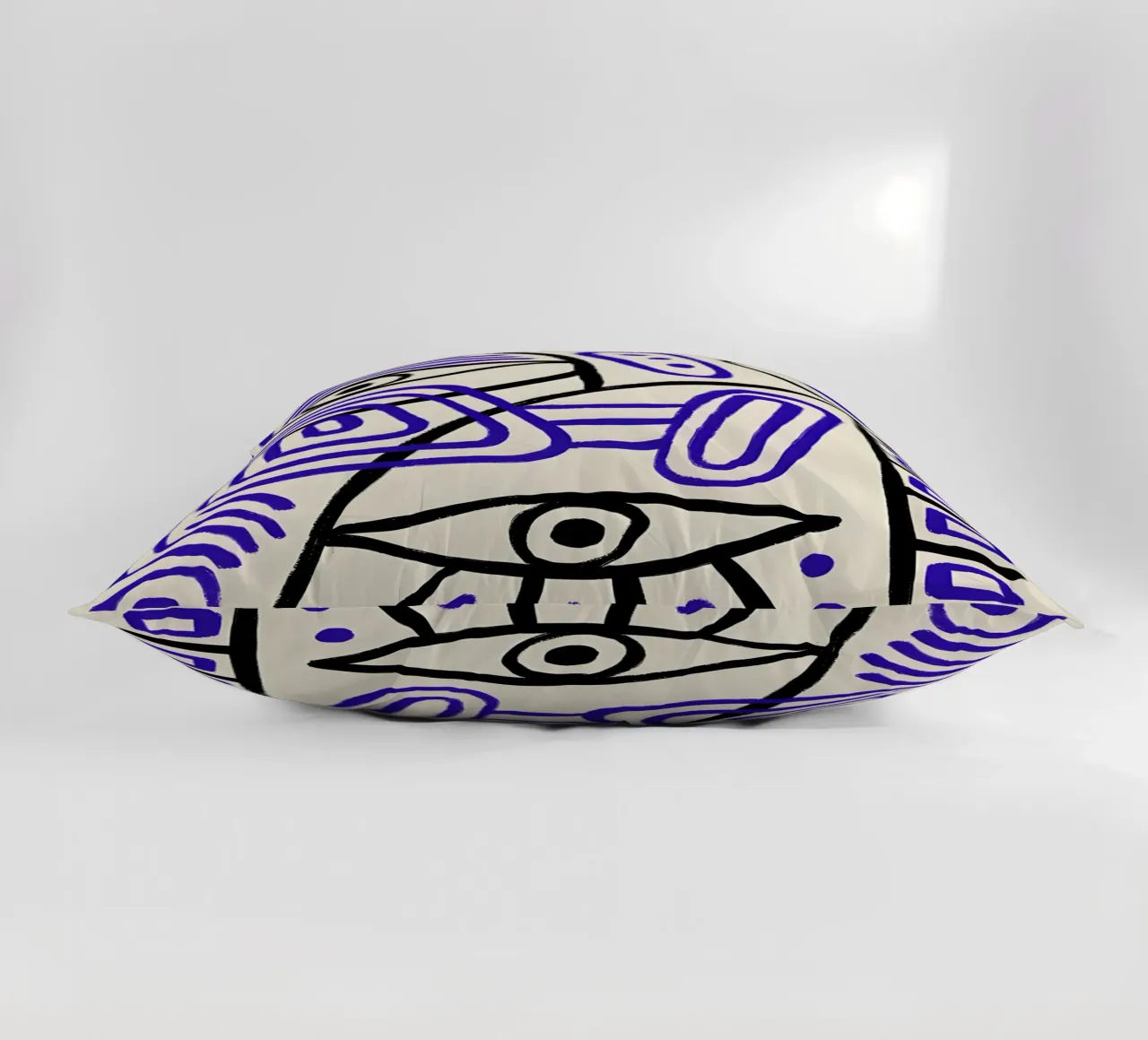 Picasso Inspired "Geometric Eyes" Abstract Art decorative cushion by homdeco