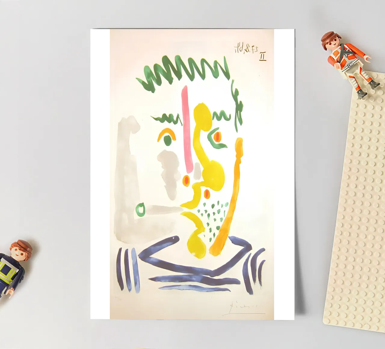 Picasso "Abstracted Face II" Expressive Art sticker sheet by homdeco
