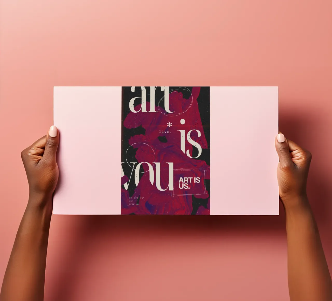 "Art Is You" Abstract Grunge - Figurative & Typography Poste Stickerbogen von NorwesClub
