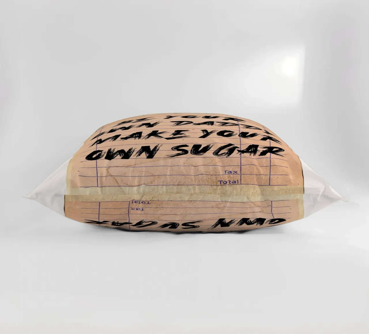 "Be Your Own Daddy Make Your Own Sugar" - Empowering Typogra decorative cushion by NorwesClub