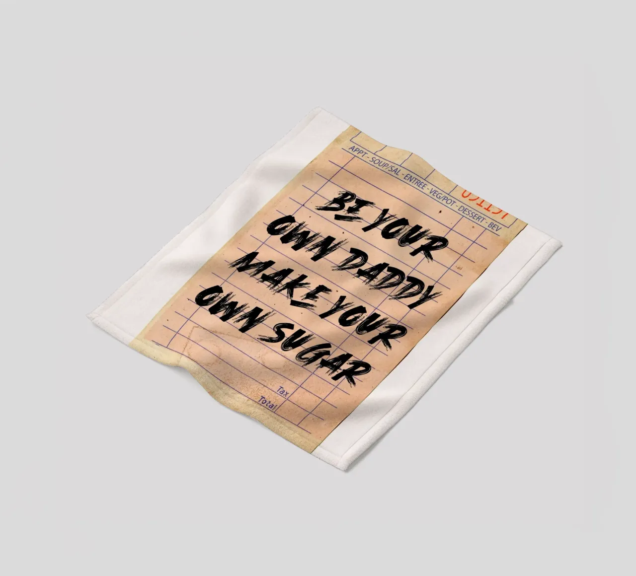 "Be Your Own Daddy Make Your Own Sugar" - Empowering Typogra fleece blanket by NorwesClub