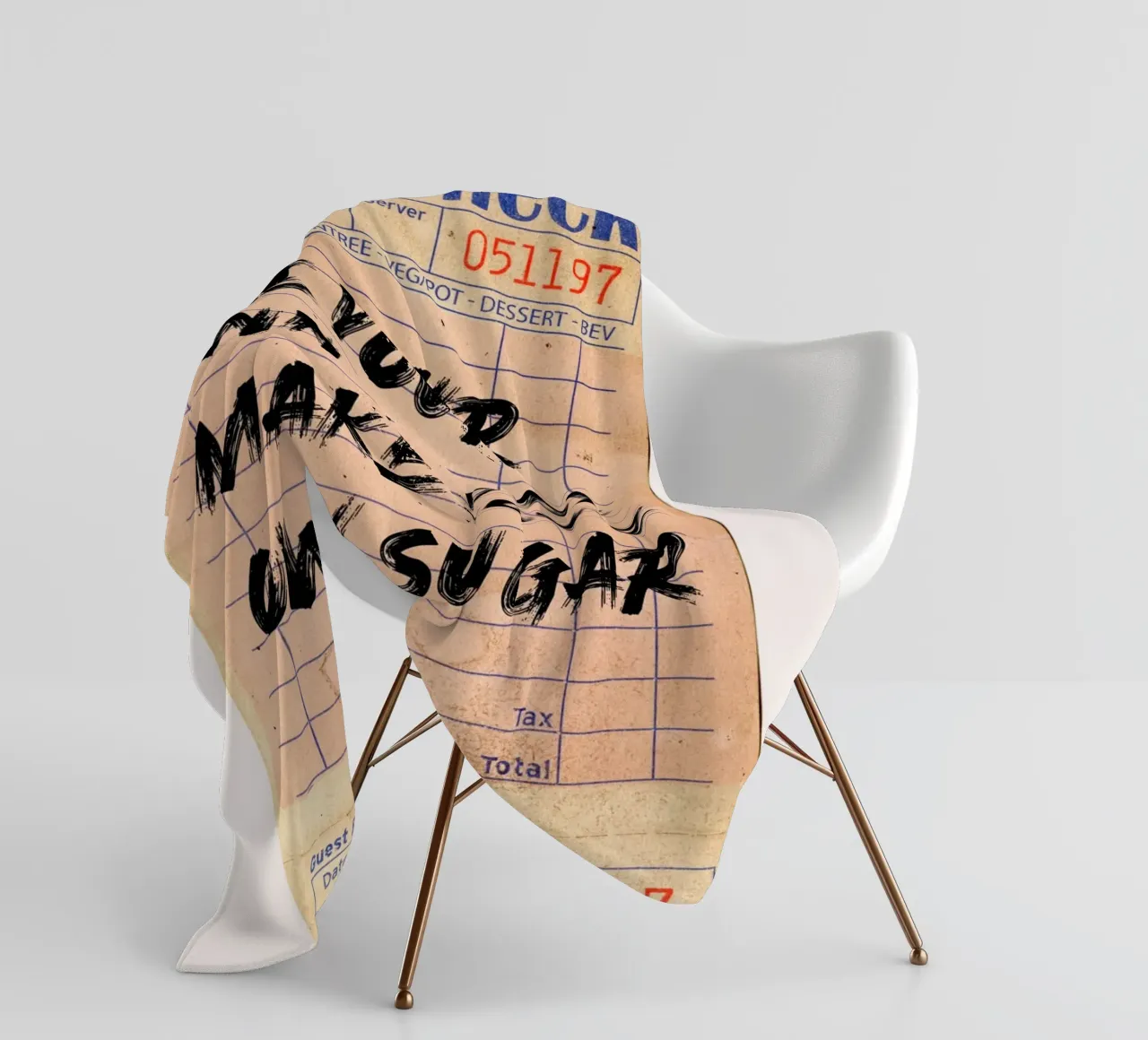 "Be Your Own Daddy Make Your Own Sugar" - Empowering Typogra fleece blanket by NorwesClub