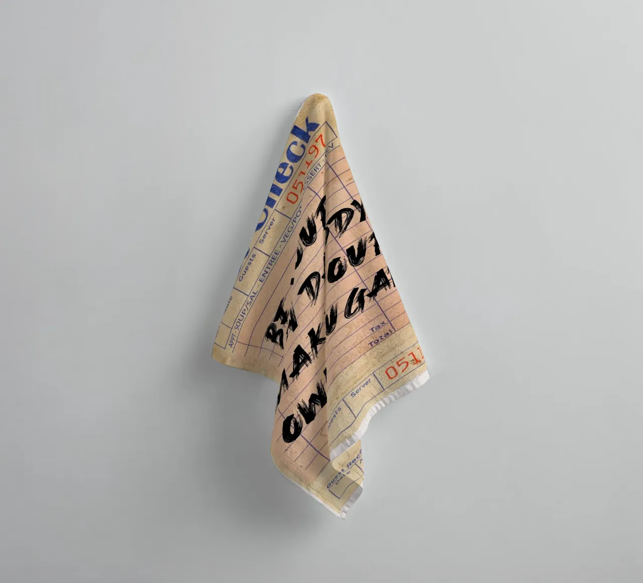"Be Your Own Daddy Make Your Own Sugar" - Empowering Typogra towel by NorwesClub