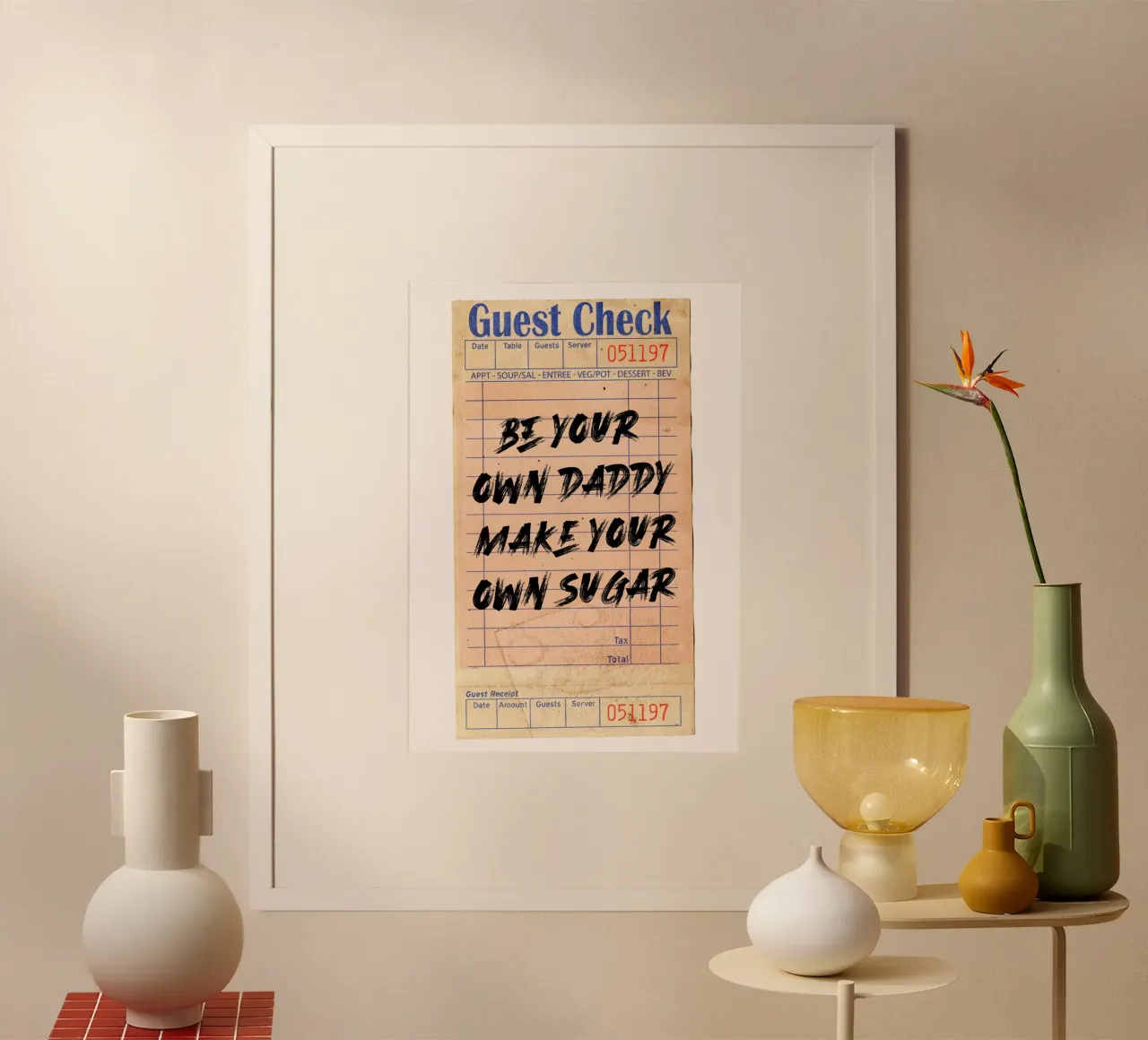 "Sé tu propio papá, haz tu propio azúcar" - Tipografía empoderadora hahnemühle de NorwesClub