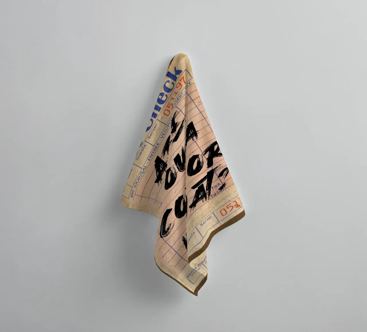 "Bist du ein Bulle oder was?" - Provokative Typografie-Kunst Handtuch von NorwesClub