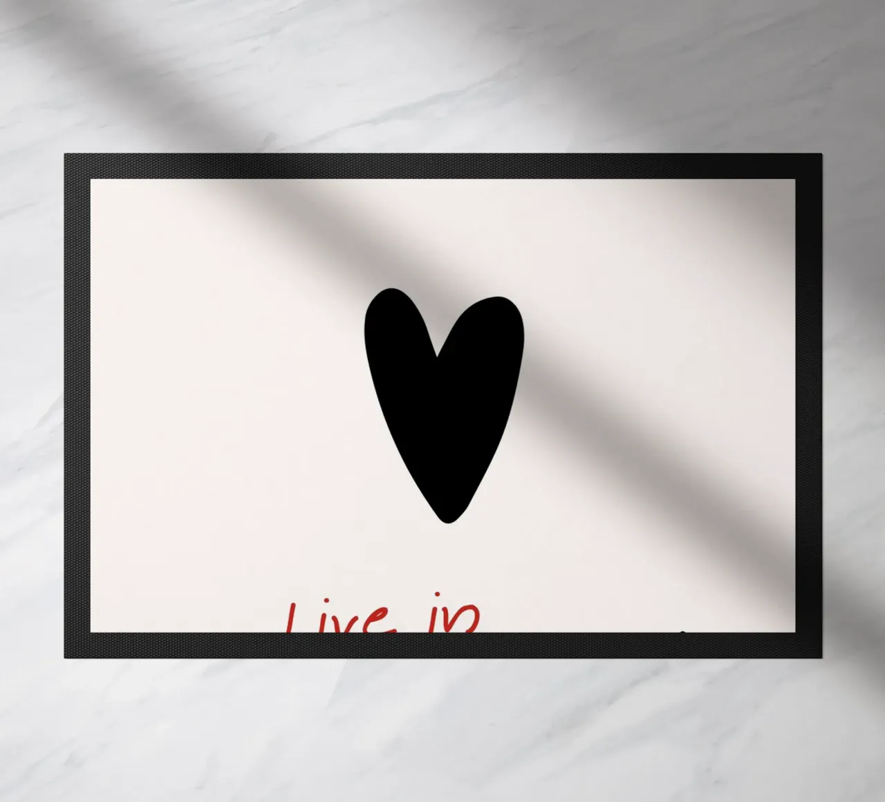 "Leef in het Moment" - Inspirerende To-Do List-kunst deurmat van NorwesClub
