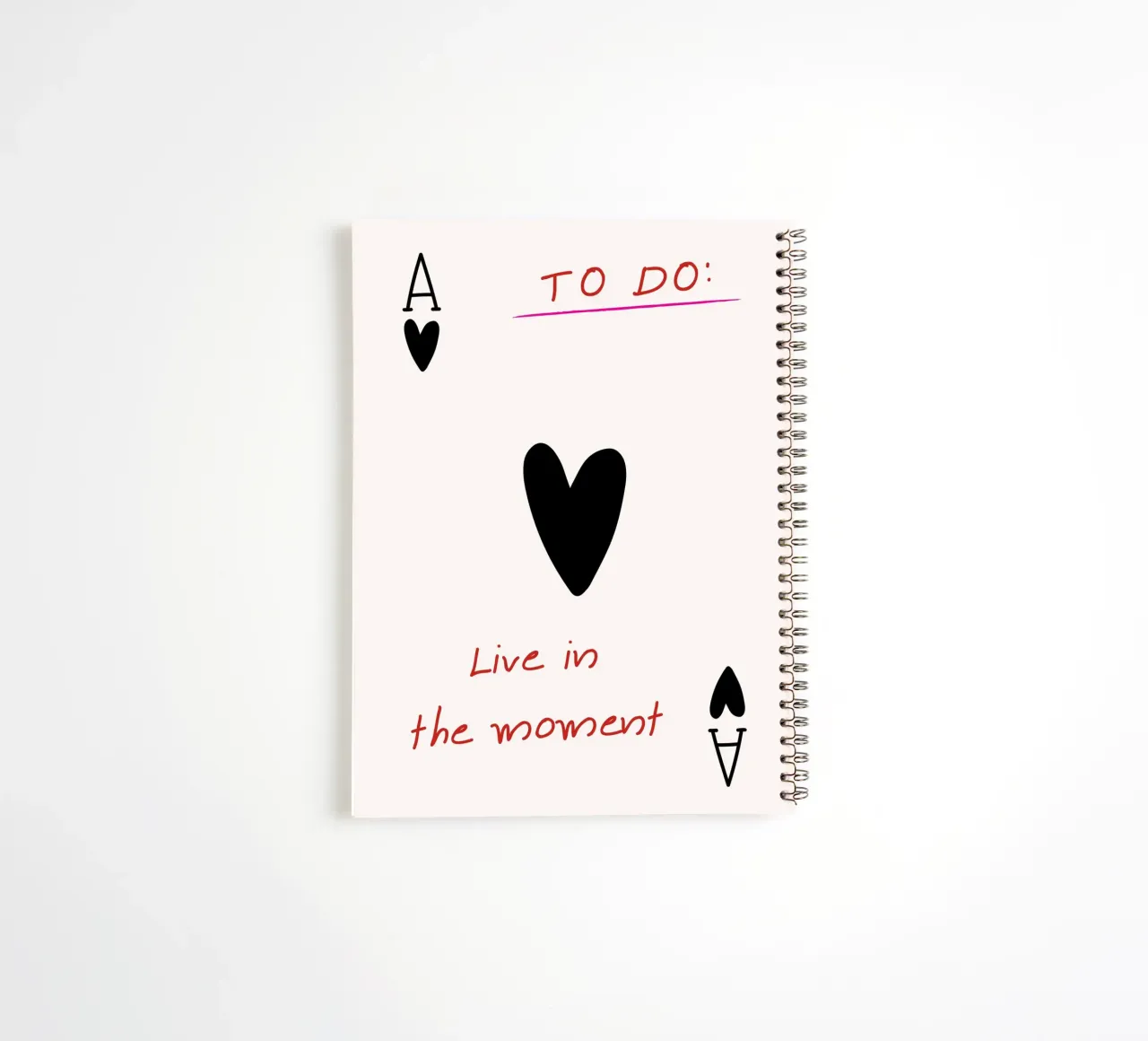 "Live in the Moment" - Inspiring To-Do List Art spiral notebook by NorwesClub