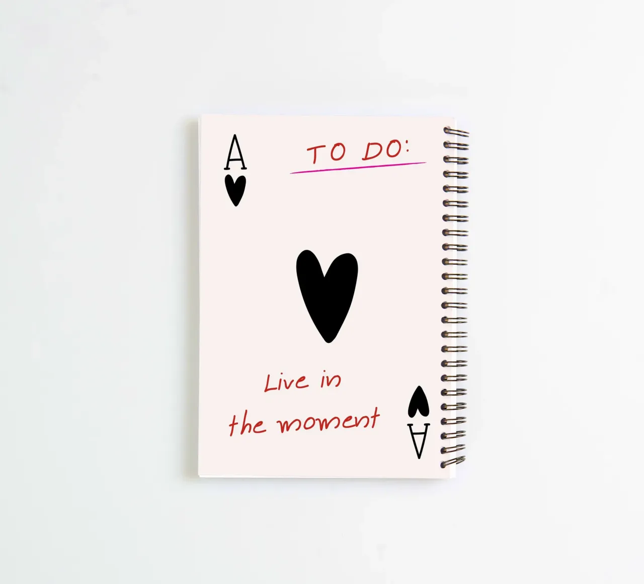 "Live in the Moment" - Inspiring To-Do List Art spiral notebook by NorwesClub