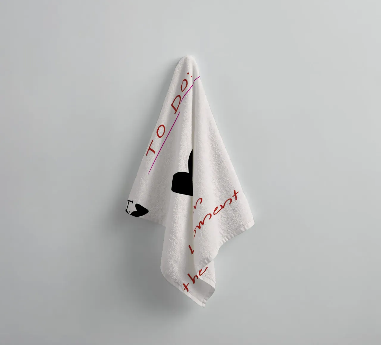"Leef in het Moment" - Inspirerende To-Do List-kunst badhanddoek van NorwesClub