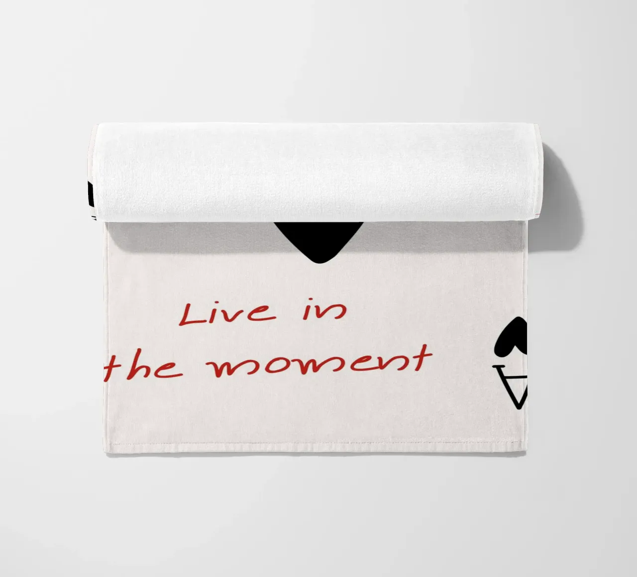 "Leef in het Moment" - Inspirerende To-Do List-kunst strandhanddoek van NorwesClub