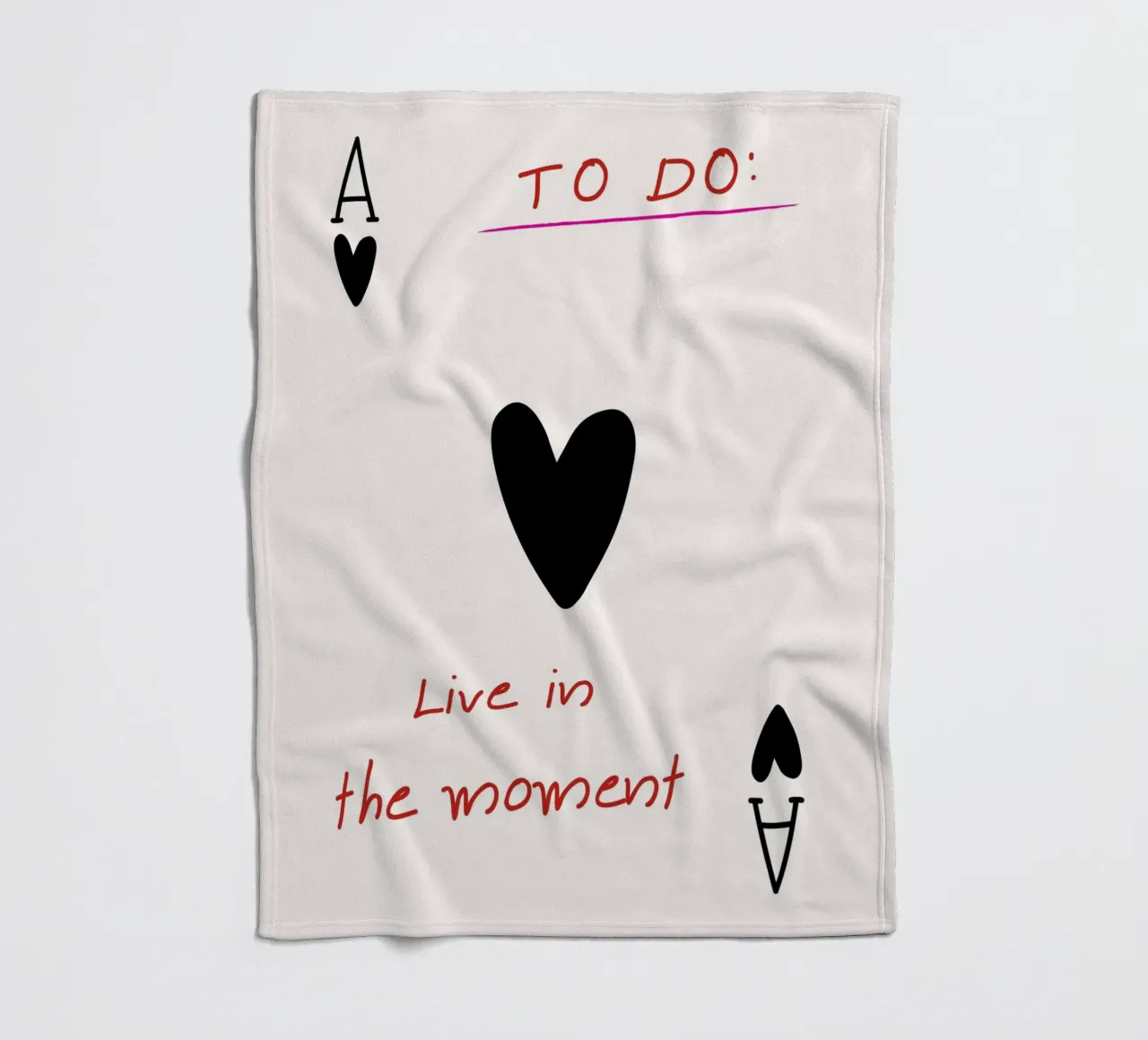 "Leef in het Moment" - Inspirerende To-Do List-kunst fleecedeken van NorwesClub