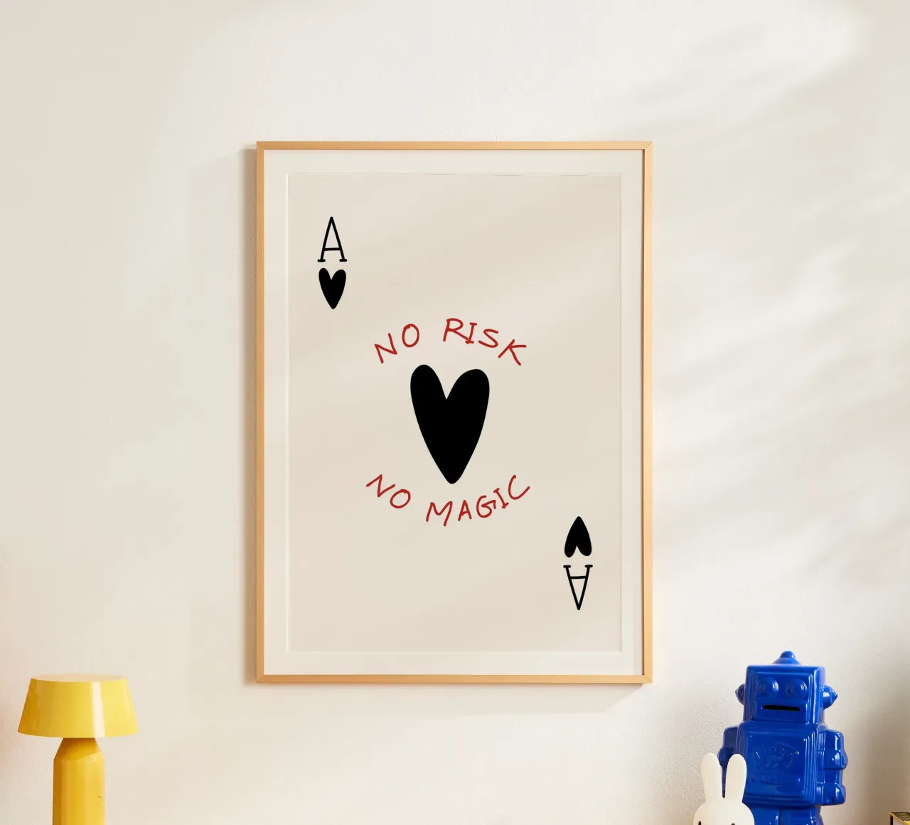 "No Risk No Magic" - Inspiring Playful Typography Art hahnemühle by NorwesClub