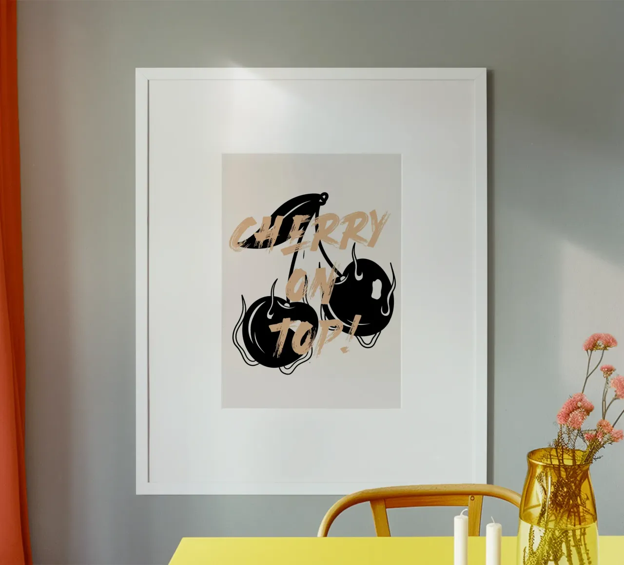 "Ciliegina sulla torta!" - Audace design pop art poster da NorwesClub