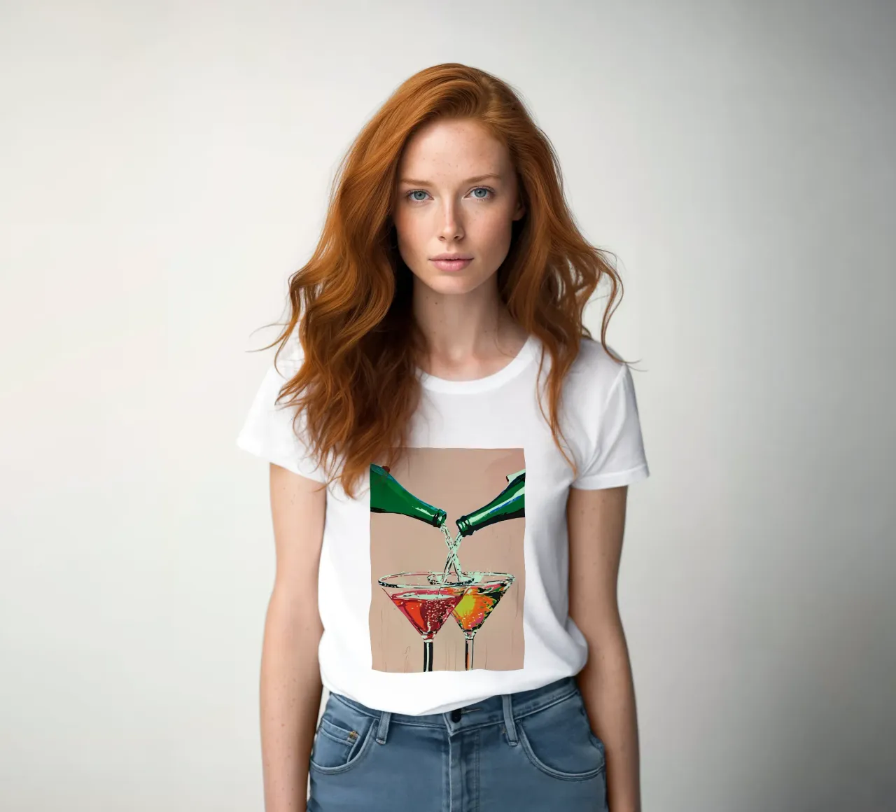 Cheers - Lebendiger Pop-Art-Cocktail zum Einschenken Frauen T-Shirt von NorwesClub