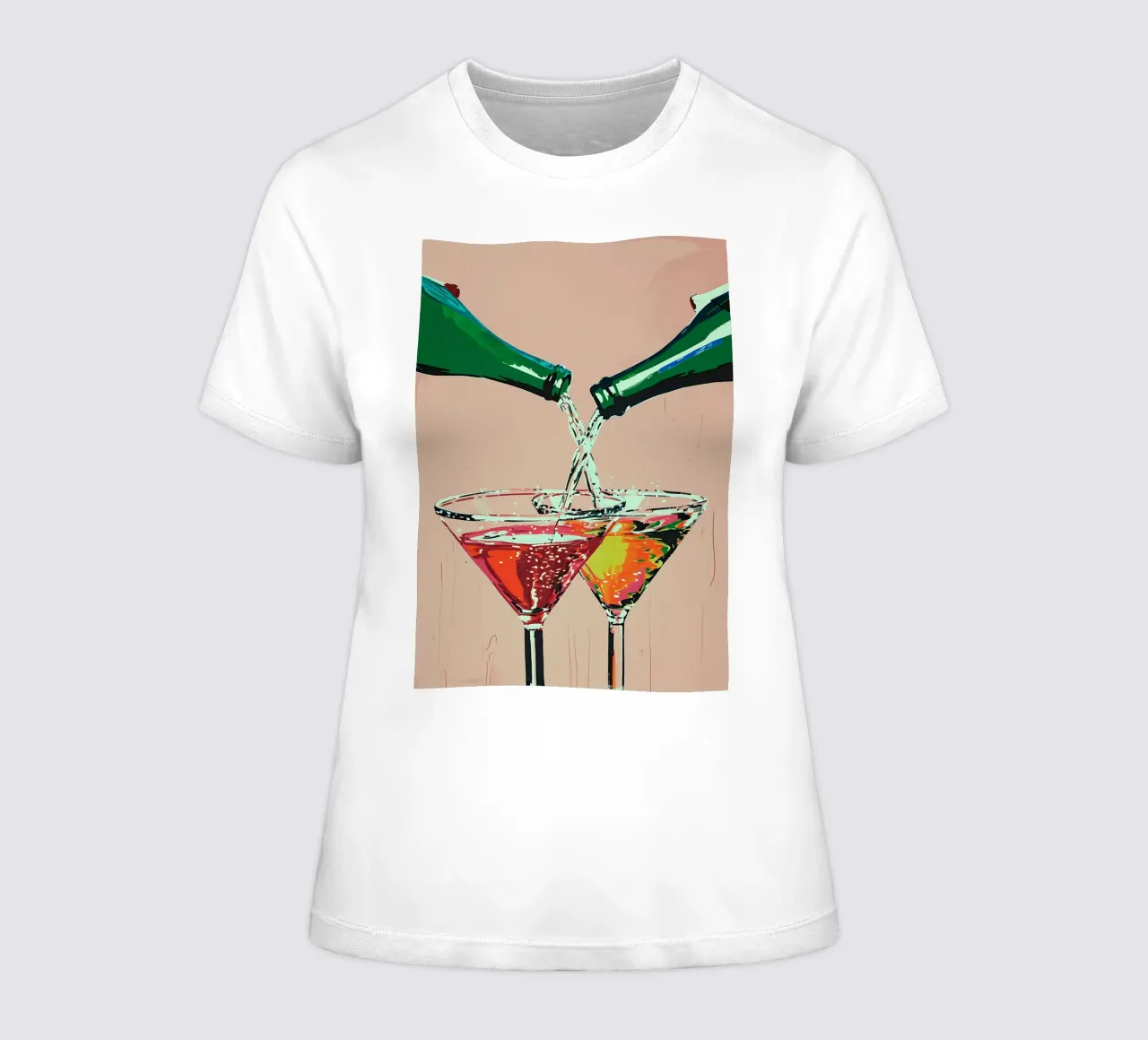 Cheers - Lebendiger Pop-Art-Cocktail zum Einschenken Frauen T-Shirt von NorwesClub