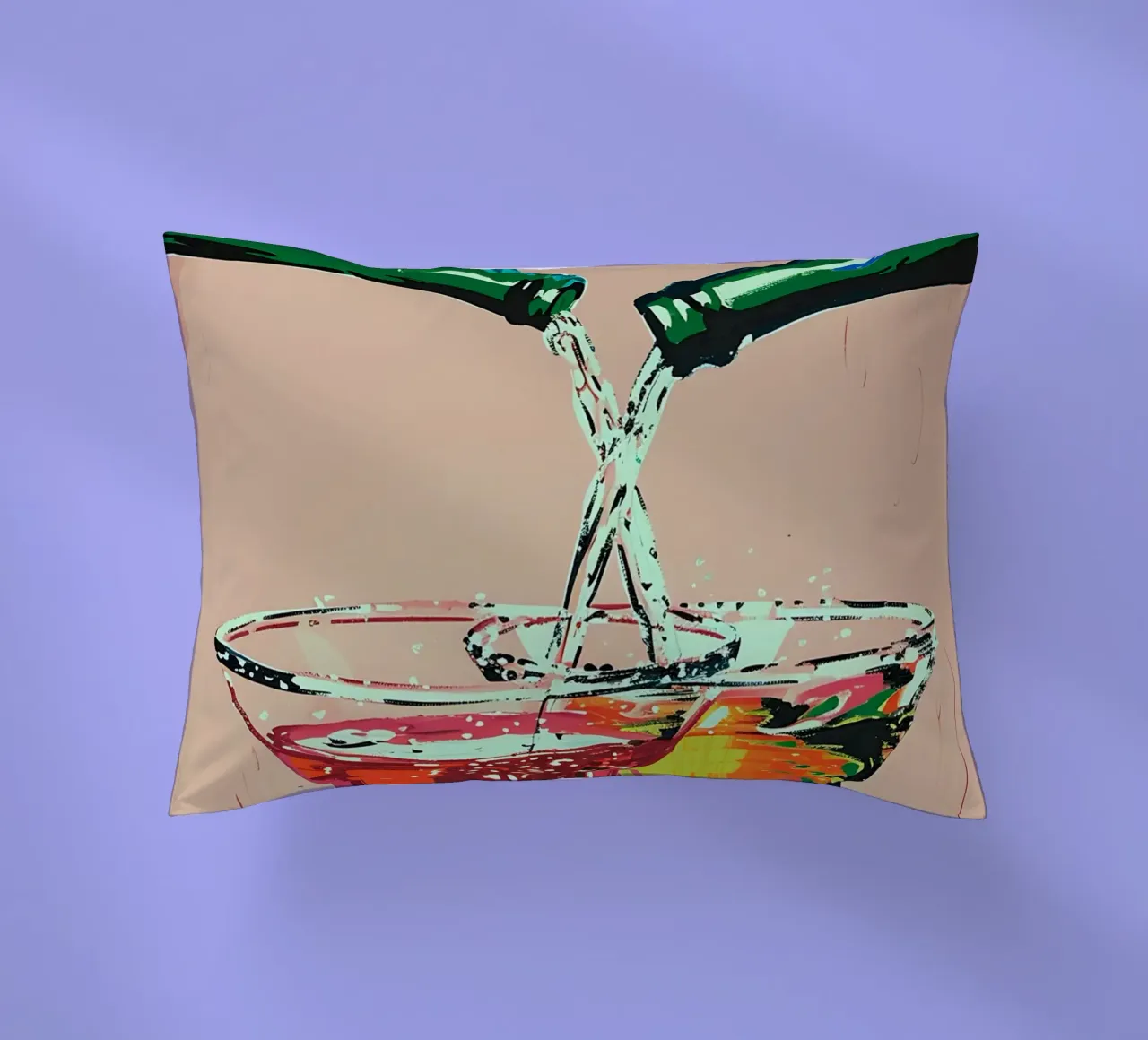 Cheers - Cocktailgieten met levendige pop-art kussen van NorwesClub