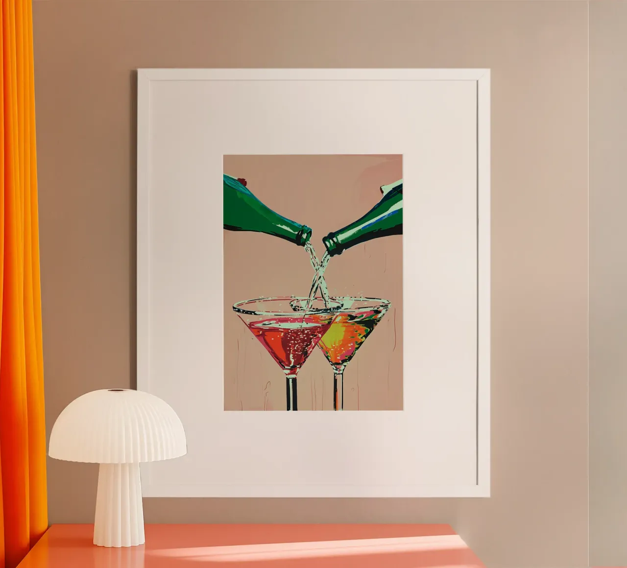 Cheers - Versa cocktail in stile pop art carta hahnemühle da NorwesClub