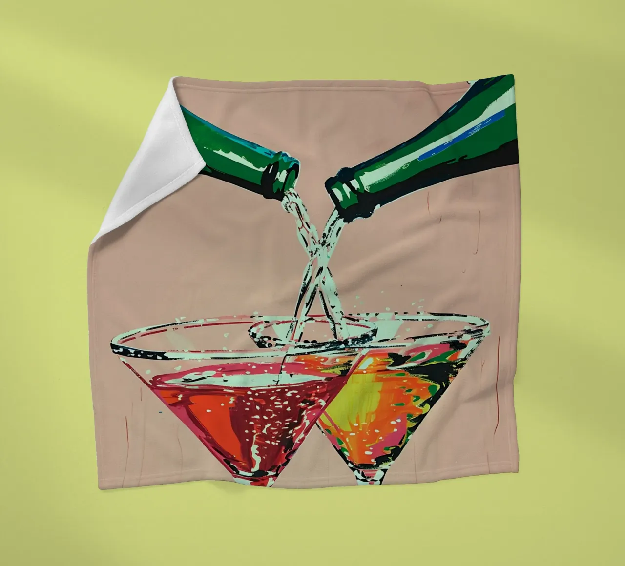 Cheers - Versa cocktail in stile pop art coperta in pile da NorwesClub