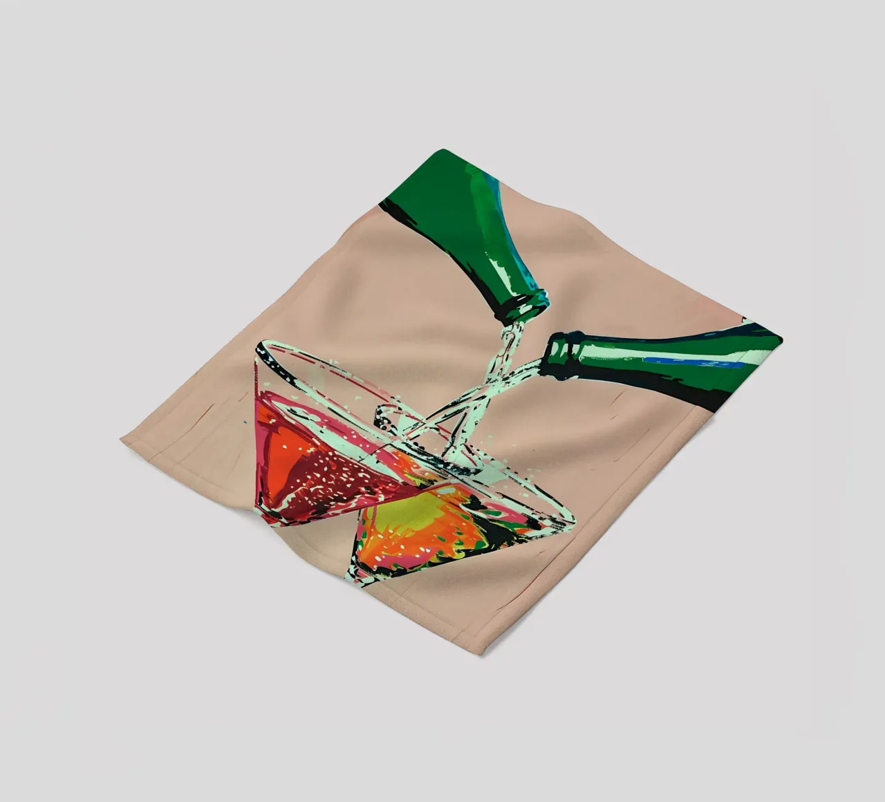 Cheers - Versa cocktail in stile pop art coperta in pile da NorwesClub