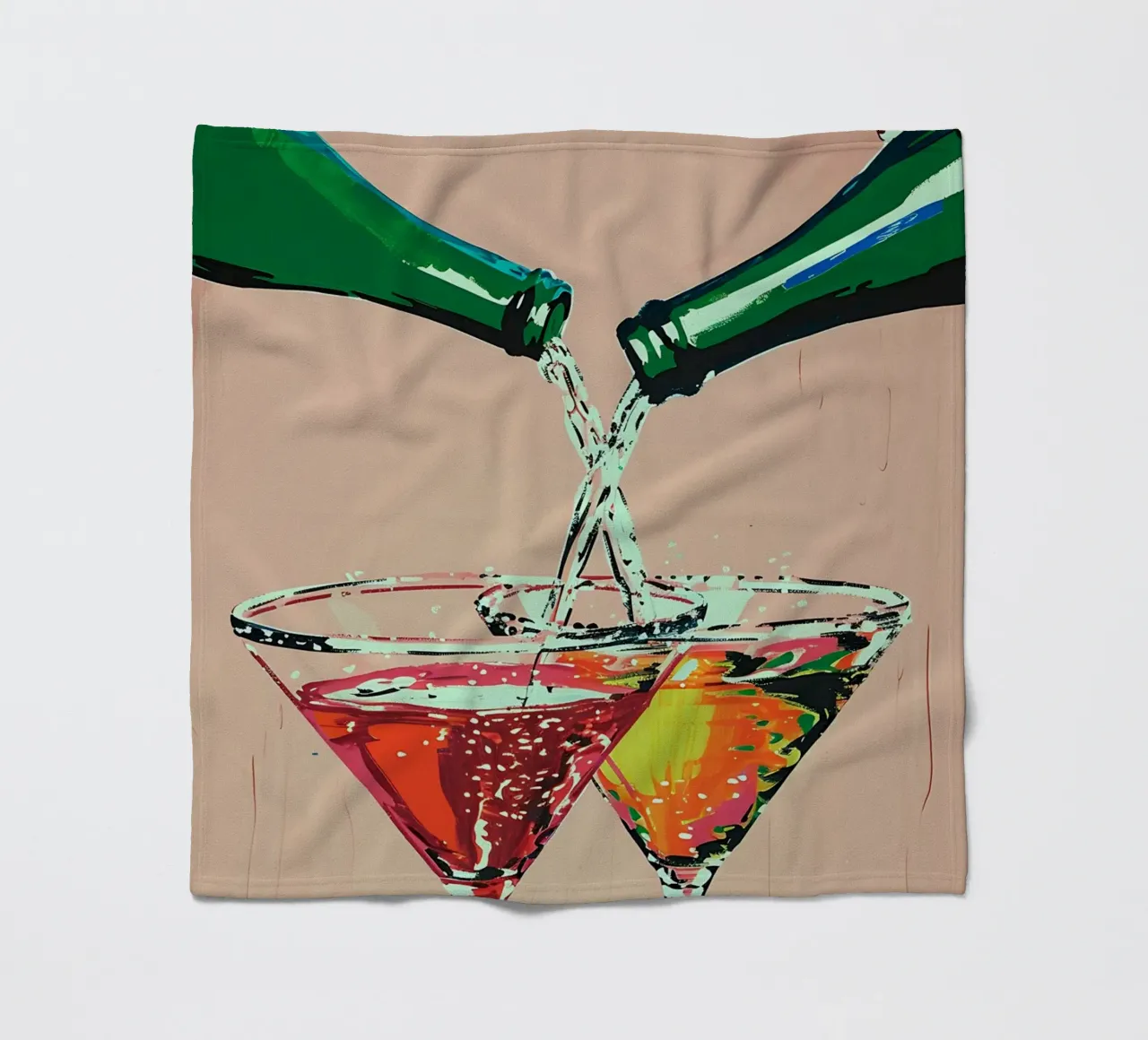 Cheers - Versa cocktail in stile pop art coperta in pile da NorwesClub