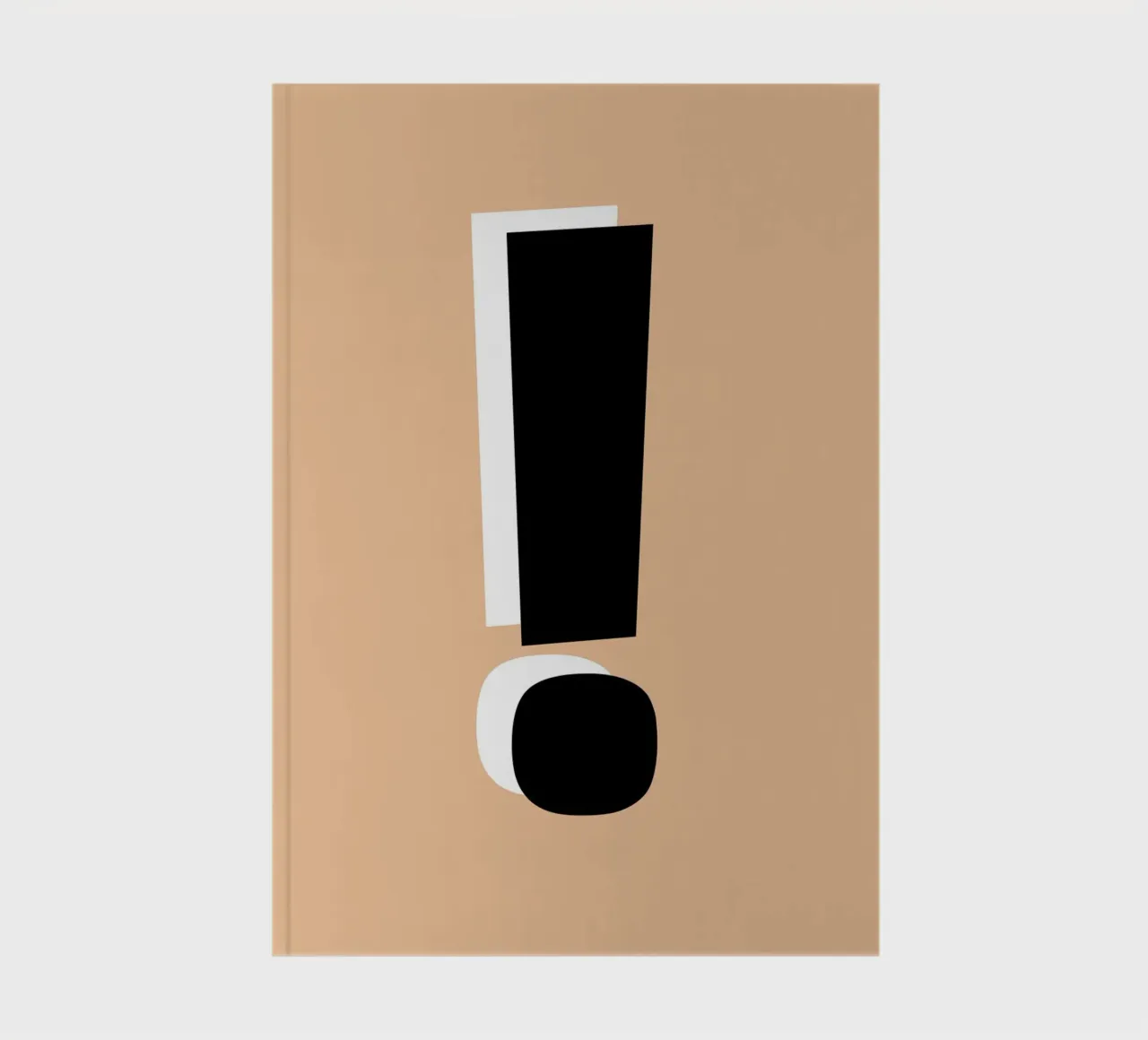 Point d'exclamation audacieux - Minimalist Graphic Art Print carnet de notes de NorwesClub