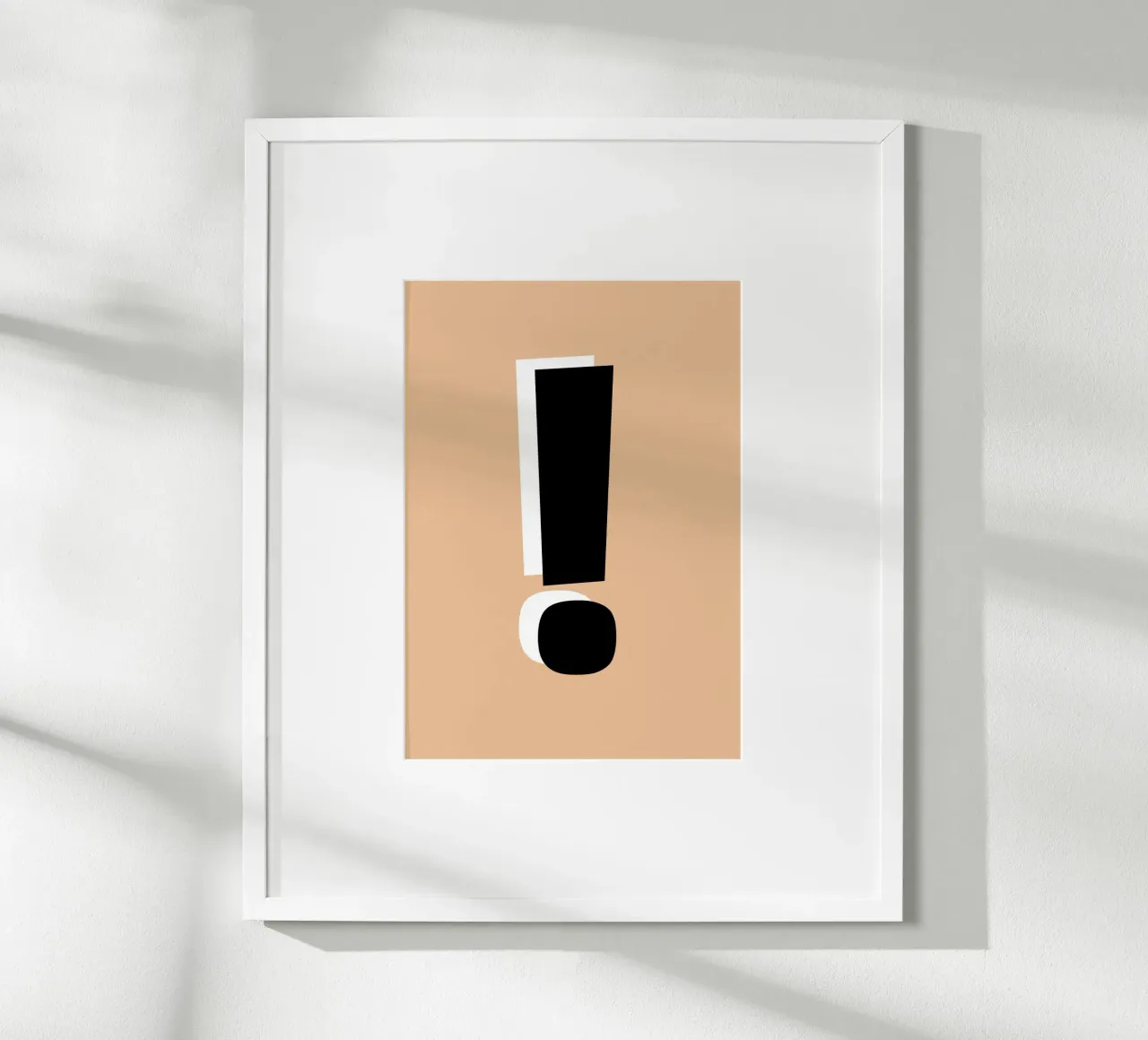 Point d'exclamation audacieux - Minimalist Graphic Art Print hahnemühle de NorwesClub
