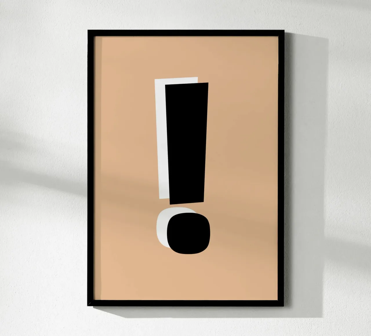Point d'exclamation audacieux - Minimalist Graphic Art Print hahnemühle de NorwesClub