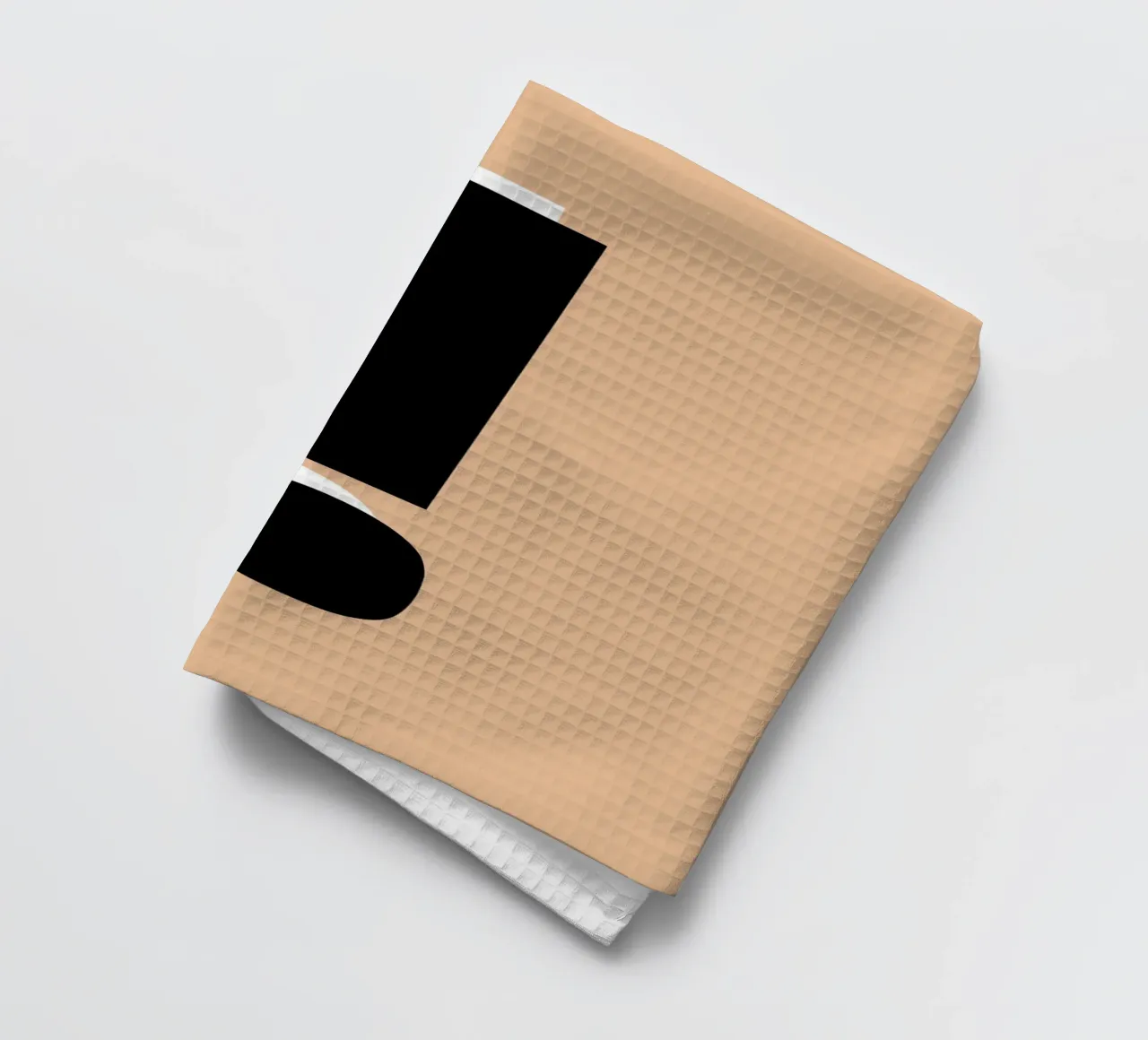 Point d'exclamation audacieux - Minimalist Graphic Art Print torchon de NorwesClub