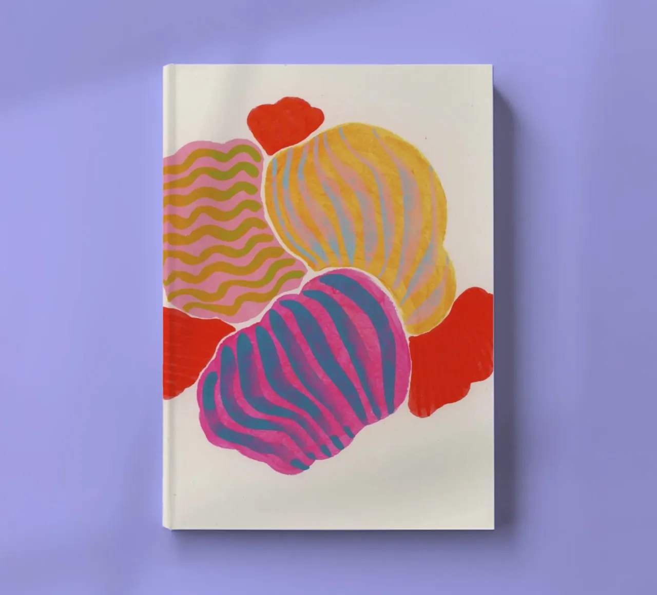 Muscheln bunt pink notebook by Nica Colorie