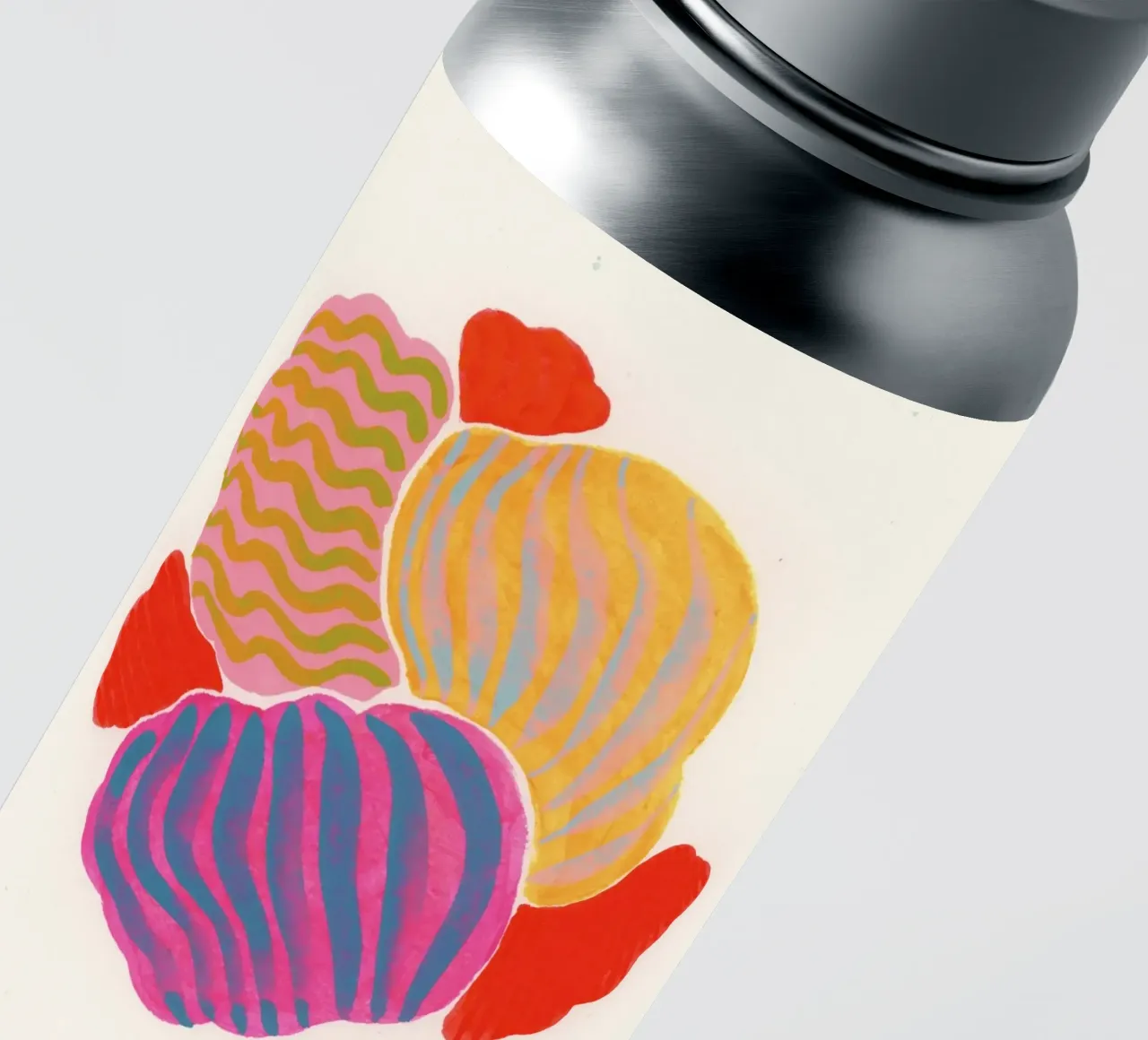 Muscheln bunt pink Sticker von Nica Colorie