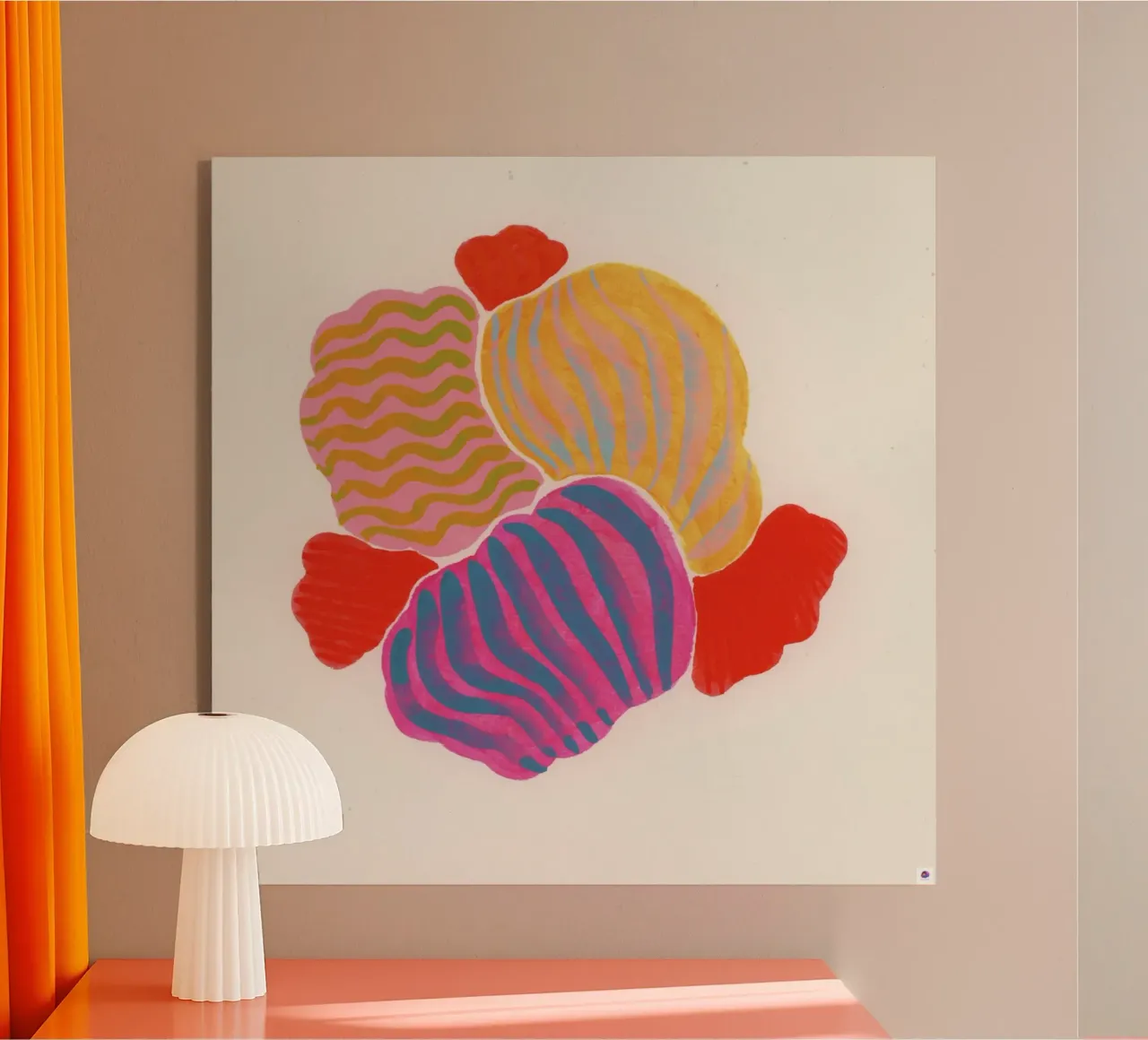 Muscheln bunt pink metacrilato de Nica Colorie
