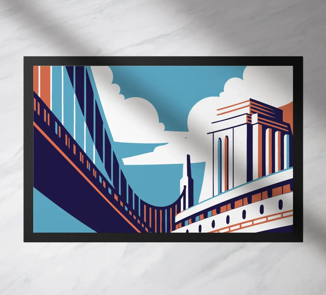 River Bridge doormat by STORE PRESENCE