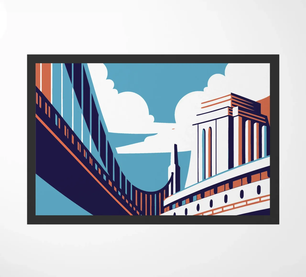 River Bridge doormat by STORE PRESENCE