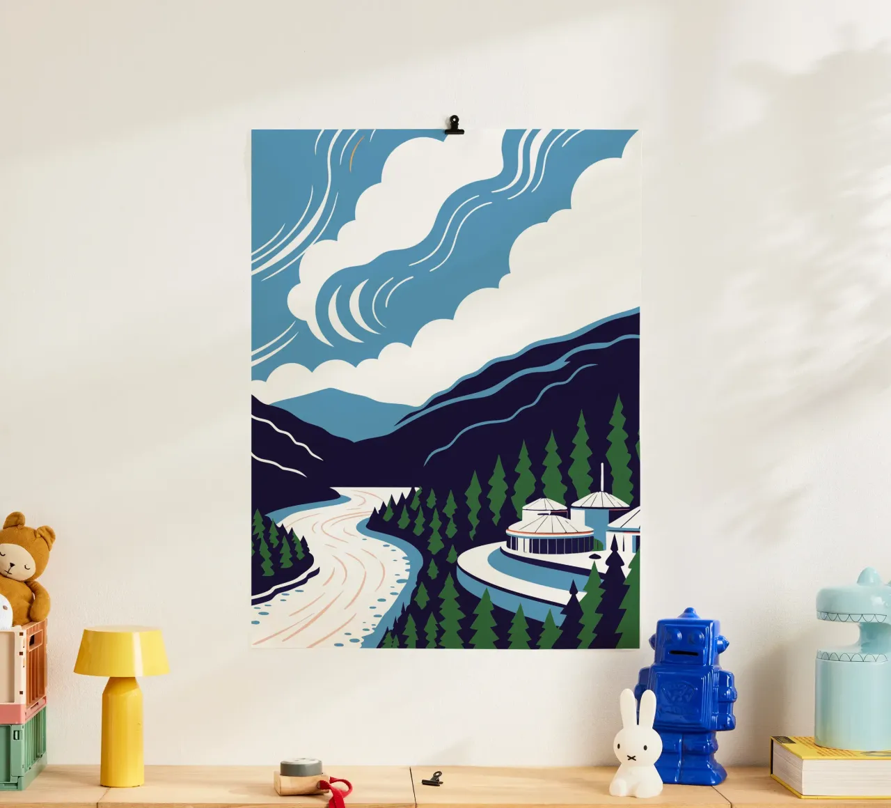 Natural Scenery of River and Mountain hahnemühle by STORE PRESENCE