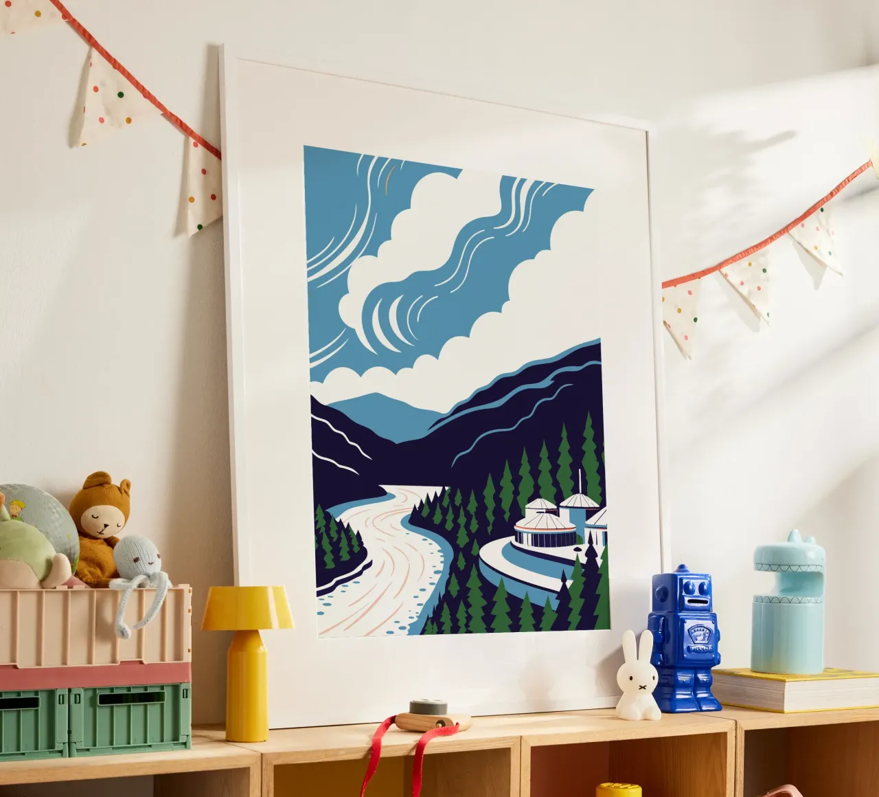 Natural Scenery of River and Mountain hahnemühle by STORE PRESENCE