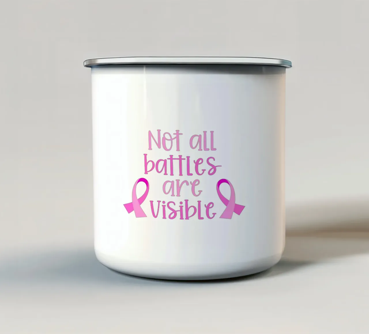 Non tutte le battaglie sono visibili tazza in smalto da Inspired By Sophie