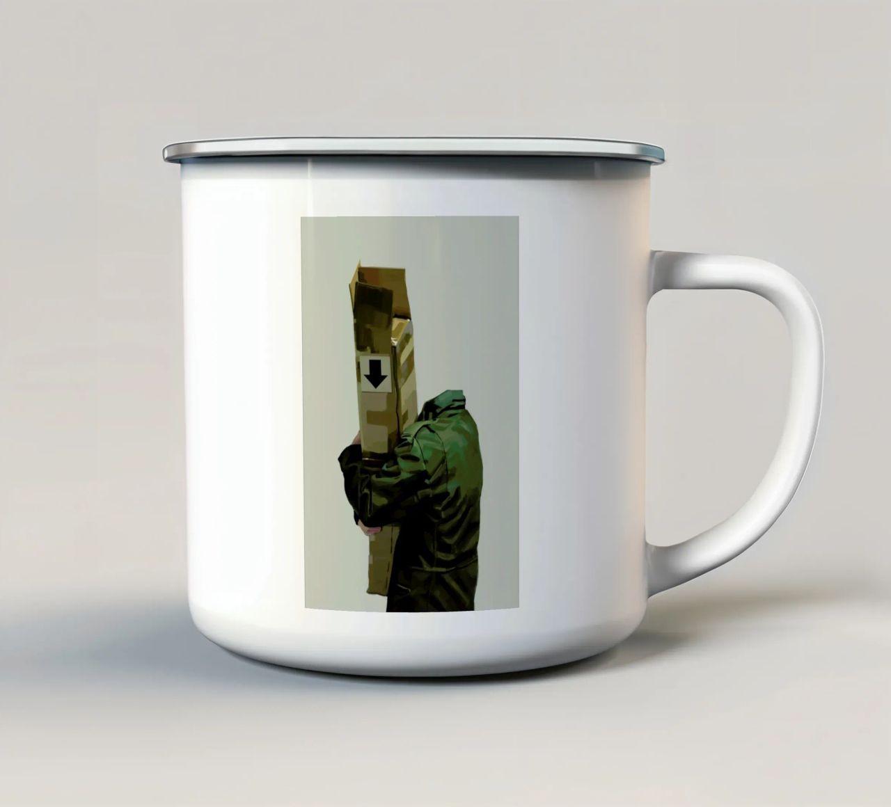 Hug tazza in smalto da Tapio Mömmö